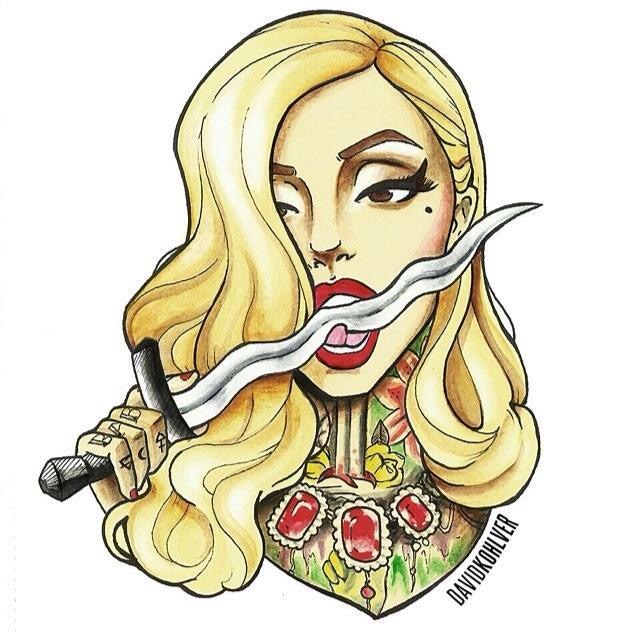 Lucky Hell — illustrated portrait